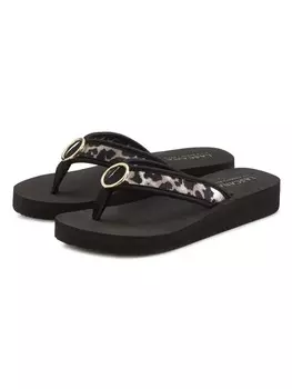 Сандалии LASCANA, цвет schwarz/leo