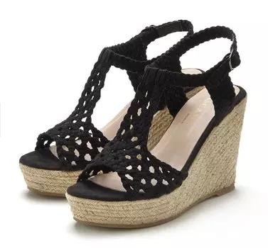 Сандалии LASCANA Keilsandalette, черный