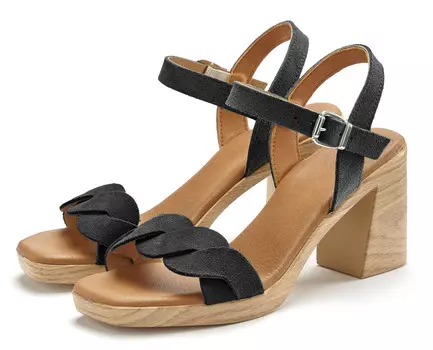Сандалии LASCANA Riemchensandalette, черный