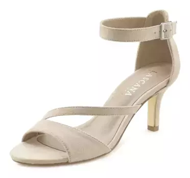 Сандалии LASCANA с изысканным ремешком, бежевый