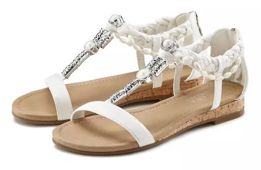 Сандалии LASCANA Sandale, белый