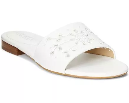 Сандалии LAUREN Ralph Lauren Andee Eylt Sandals Slide, цвет Snow White