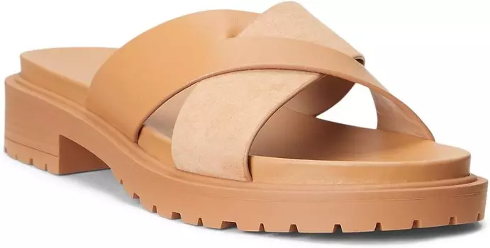Сандалии LAUREN Ralph Lauren Kelsie Flat Sandal, цвет Buff