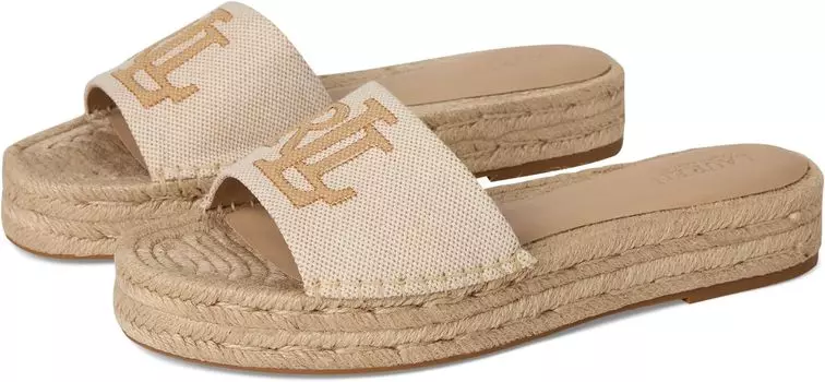 Сандалии Lauren Ralph Lauren Polly Cross-dyed Canvas Espadrille, цвет Natural/Buff