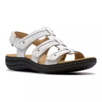 Сандалии Laurieann Ivy из натуральной кожи для женщин Clarks, белый