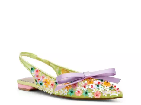 Сандалии Laylah Betsey Johnson, Green/Multicolor Floral Print