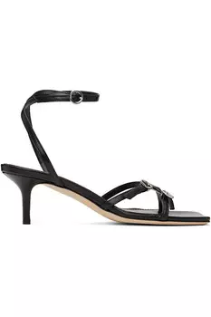 Сандалии Libby на кожаной подошве с каблуком-кот Aeyde, черный