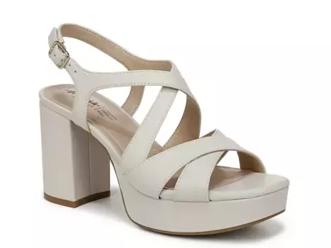 Сандалии LifeStride Adrianna Platform, Bone White Synthetic