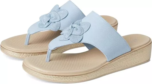 Сандалии LifeStride Bloom Thongs, цвет Skyway Blue Linen Fabric