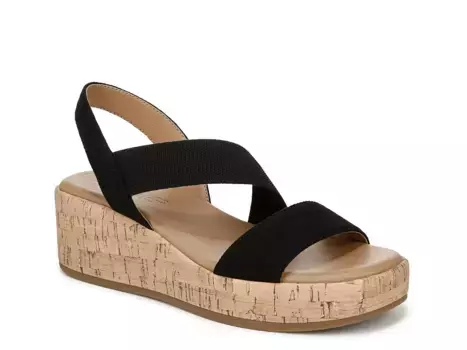 Сандалии LifeStride Odette на танкетке, черные