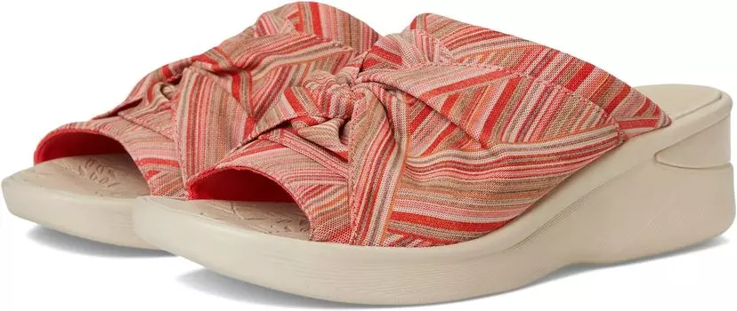 Сандалии LifeStride Smile 3 Slides, цвет Coral Stripe Stretch Fabric
