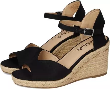 Сандалии LifeStride Tess Wedge Espadrille Sandals, черный