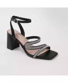 Сандалии Lilia с камнями BERNESS, черный