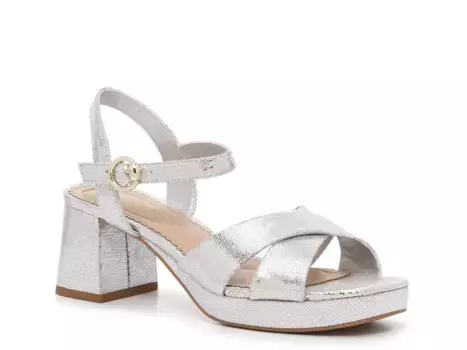 Сандалии Liliena Platform Sandal Kelly & Katie, серебряный/металлик