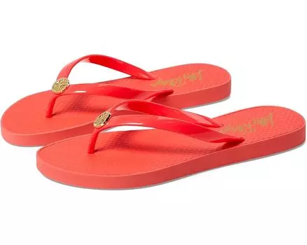 Сандалии Lilly Pulitzer Pool Flip-Flop, цвет Mizner Red