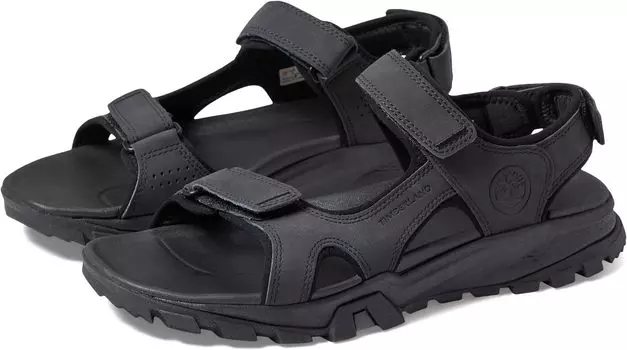 Сандалии Lincoln Peak Strap Sandal Timberland, черная кожа