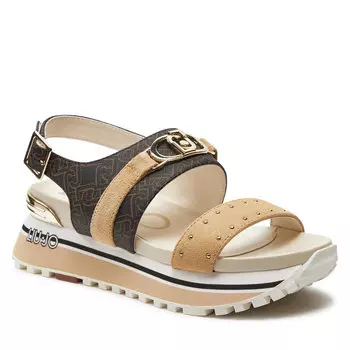 Сандалии Liu Jo Maxi Wonder 27 BA4107 EX171 Brown/Beige S3230, бежевый/коричневый