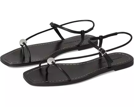 Сандалии Loeffler Randall Lara Strappy Flat Sandals With Ball, черный