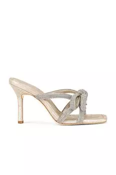 Сандалии Loeffler Randall Leather Bow Heeled, цвет Cappuccino