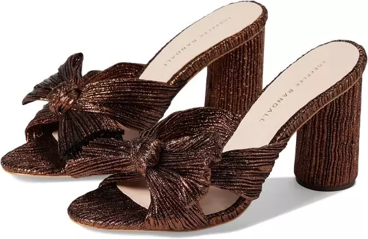 Сандалии Loeffler Randall Penny Pleated Knot Mule, цвет Mocha