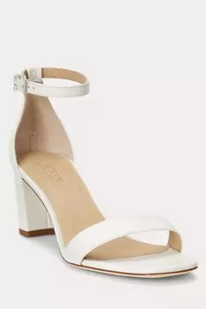 Сандалии Logan из кожи наппа Lauren Ralph Lauren, бежевый