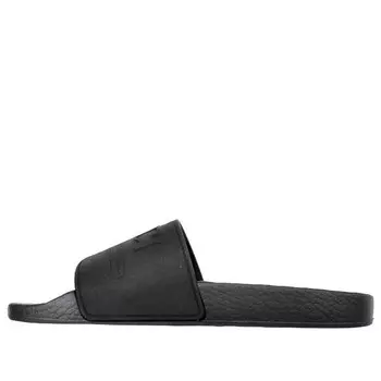 Сандалии logo rubber slide 'black' Gucci, черный