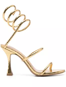 Сандалии Lola Cruz Greta 95 мм, золотой