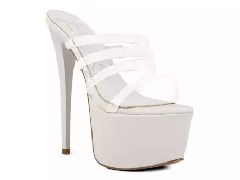 Сандалии London Rag Shots Up Platform, белые