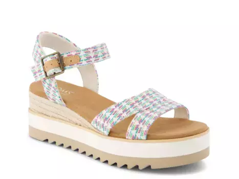 Сандалии Louisa Platform Sandal Toms, цвет multicolor