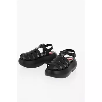 Сандалии LOVE из ПВХ на платформе 6,5 см Moschino, Black