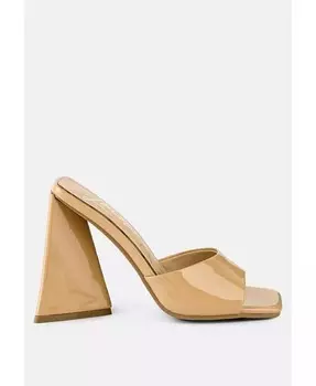 Сандалии Lovebug на блочном каблуке треугольной формы London Rag, бежевый