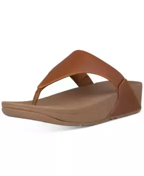 Сандалии Lulu Leather Toe-Thongs повседневные FitFlop, коричневый/бежевый