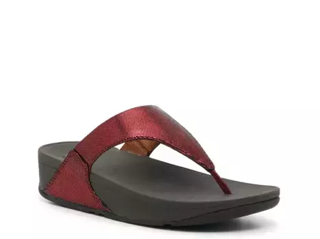 Сандалии Lulu Lustra Wedge Sandal Fitflop, темно-красный