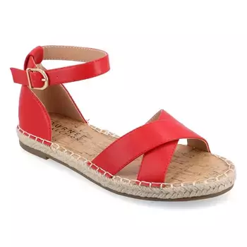 Сандалии Lyddia с ремешком на щиколотке Journee, красный