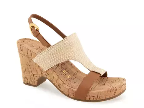 Сандалии Mackenzie Platform Aerosoles, Tan Raffia