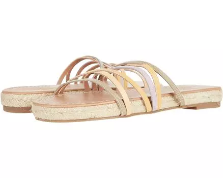 Сандалии Madewell Bobbi Espadrille Slide in Snake Embossed Leather, цвет Pale Lilac Multi