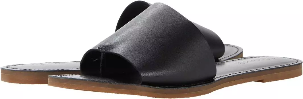 Сандалии Madewell The Boardwalk Post Slide Sandal in Leather, цвет True Black