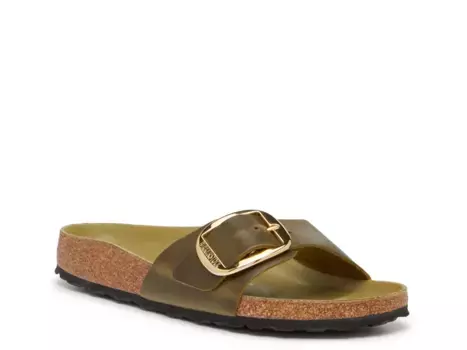 Сандалии Madrid Big Buckle Sandal Birkenstock, темно-зеленый/оливковый