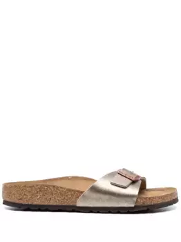 Сандалии Madrid с эффектом металлик BIRKENSTOCK, серый