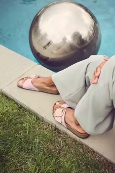 Сандалии Madrid с большой пряжкой Birkenstock, розовый