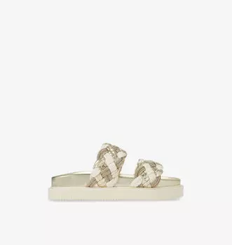 Сандалии Maiella на плоской подошве с металлическим плетением Carvela, золотой