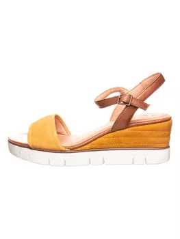 Сандалии Marco Tozzi Leder Keilsandaletten, желтый