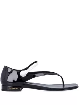 Сандалии Мэри Джейн Miu Miu, черный