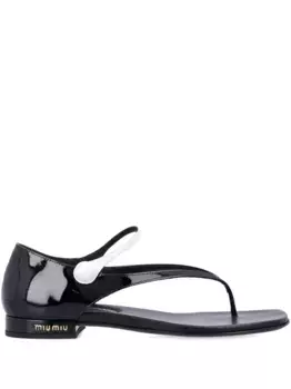 Сандалии Мэри Джейн MIU MIU, черный