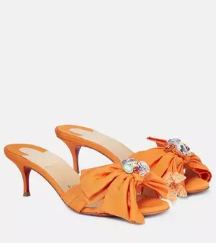 Сандалии Marie Anne 55 из хлопка Christian Louboutin