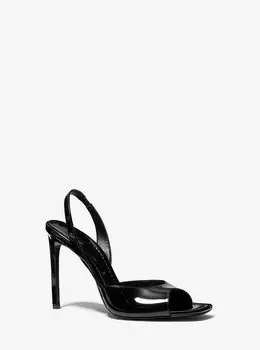 Сандалии Marisa из лакированной кожи Michael Kors, черный