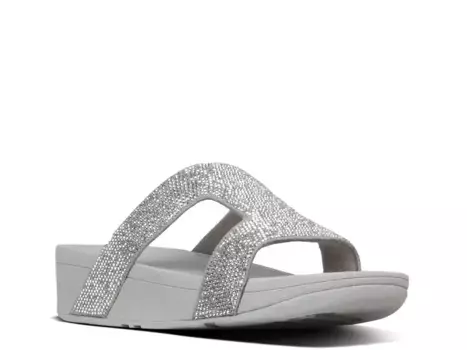 Сандалии Marli Wedge Fitflop, Silver Metallic