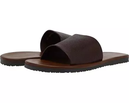 Сандалии Massimo Matteo Adria Leather Slide, цвет Sequoia Brown