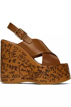 Сандалии Maxime на платформе Chlo, коричневый