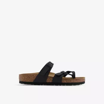 Сандалии Mayari из искусственной кожи с перекрестными ремешками Birkenstock, черный